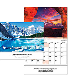 Promotional Wall Calendars: Scenes Across America Stapled Wall Calendar